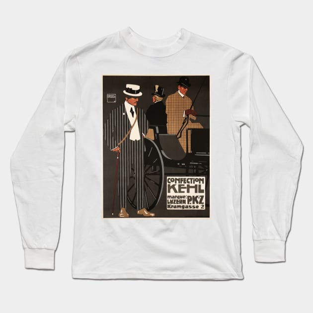 Confection KEHL Clothing German Mens Suit Fashion Advertisement Vintage Long Sleeve T-Shirt by vintageposters